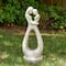 Glitzhome® 24.75" Modern Abstract Sculpture Hugging Mommy & Baby Garden Statue